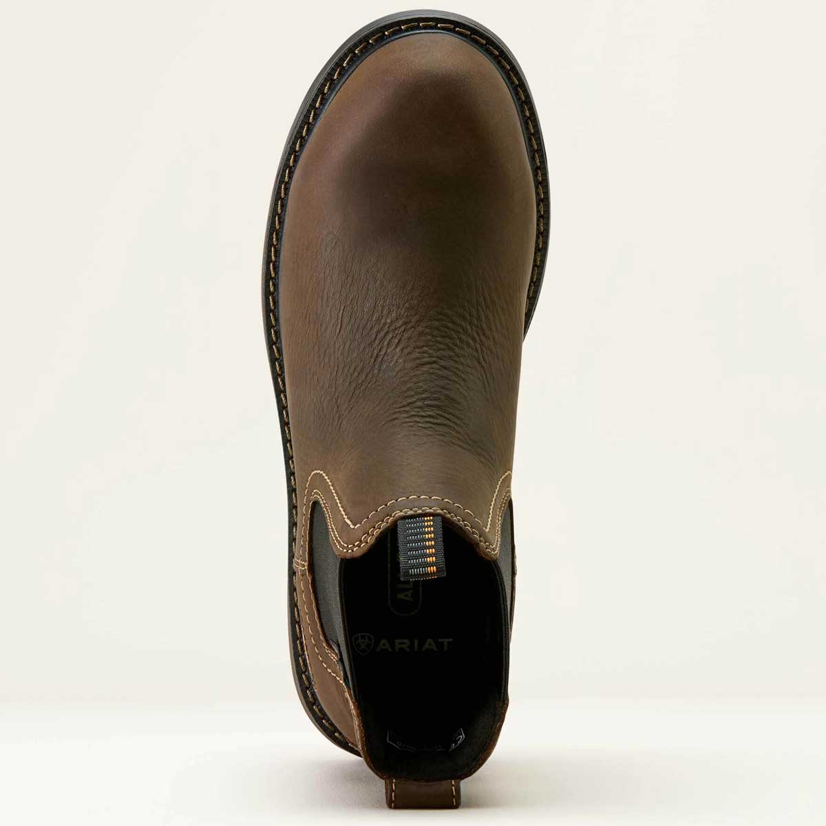 ARIAT Riveter Chelsea Waterproof Work Boots – Women's Composite Toe – Dark Brown