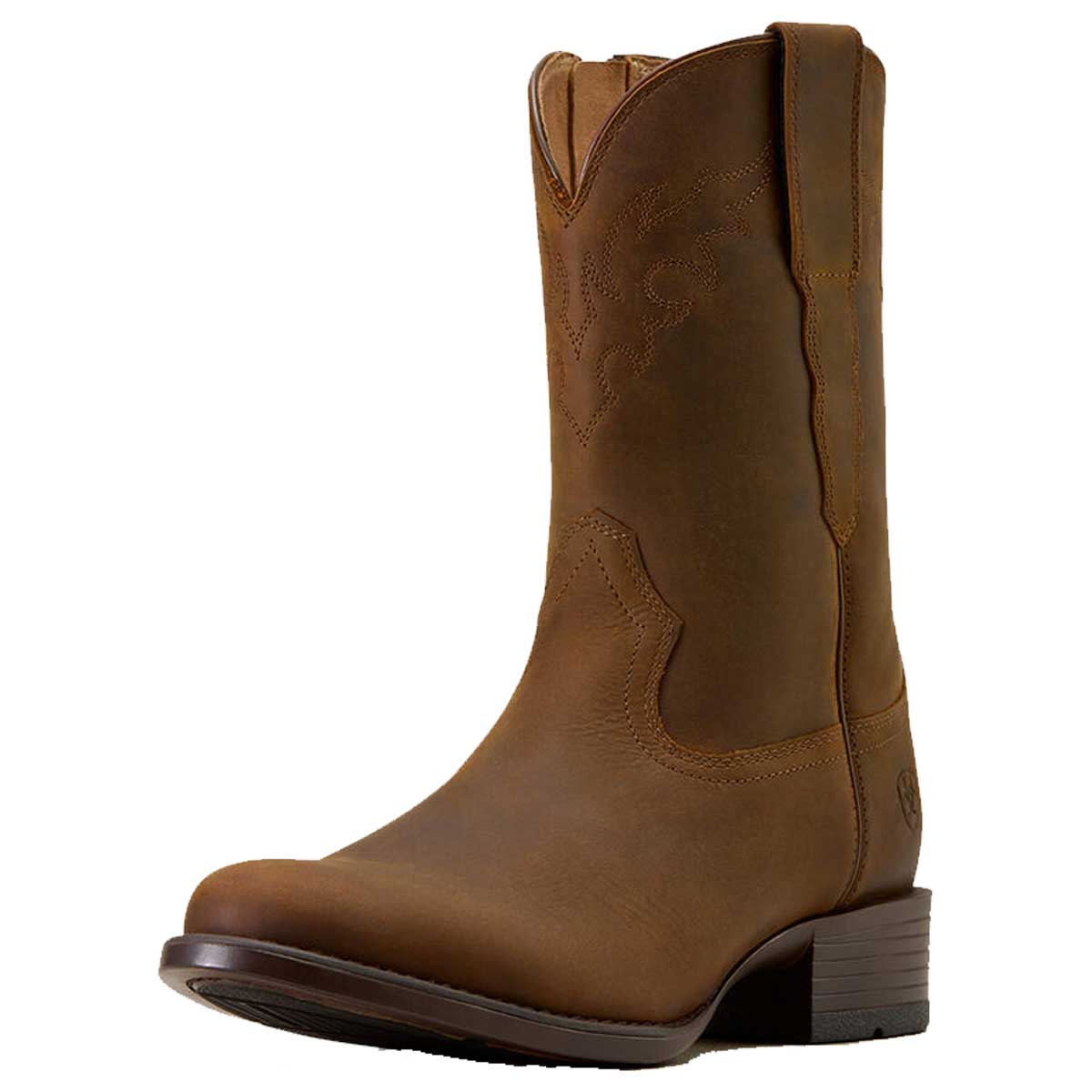 ARIAT Sonoro Roper Toe Western Cowboy Boots - Mens - Distressed Brown