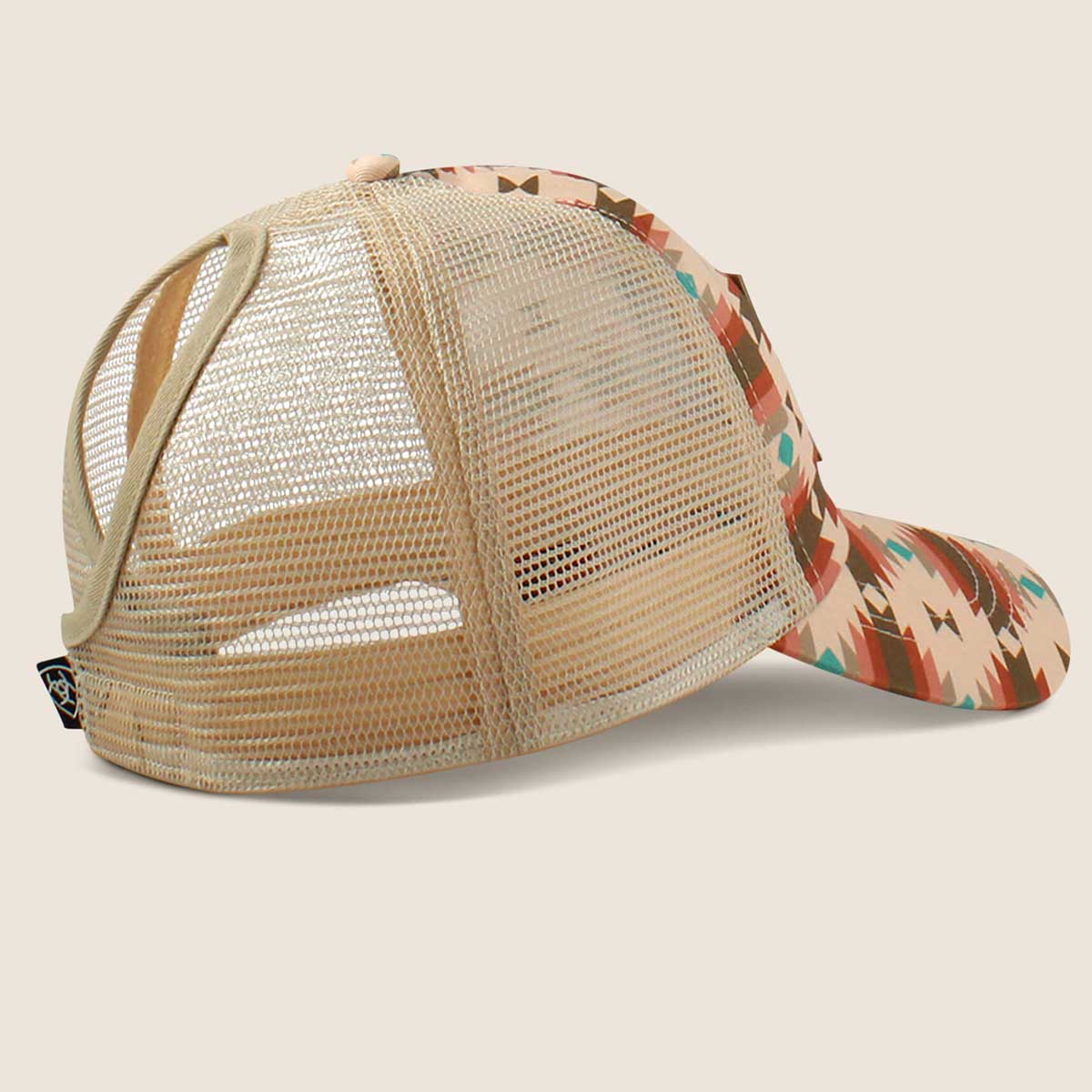 ARIAT Southwest Print Logo Patch Cap - Pink