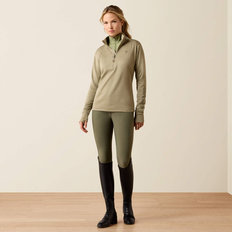 Ariat Team EQ 1/2 Zip Pullover in Winter Twig, full outfit view