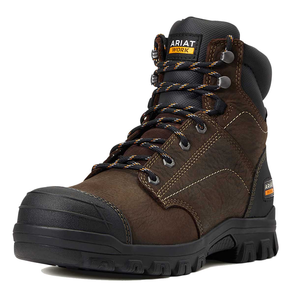 ARIAT Treadfast 6" Waterproof Work Boots – Women's Steel Toe – Dark Brown