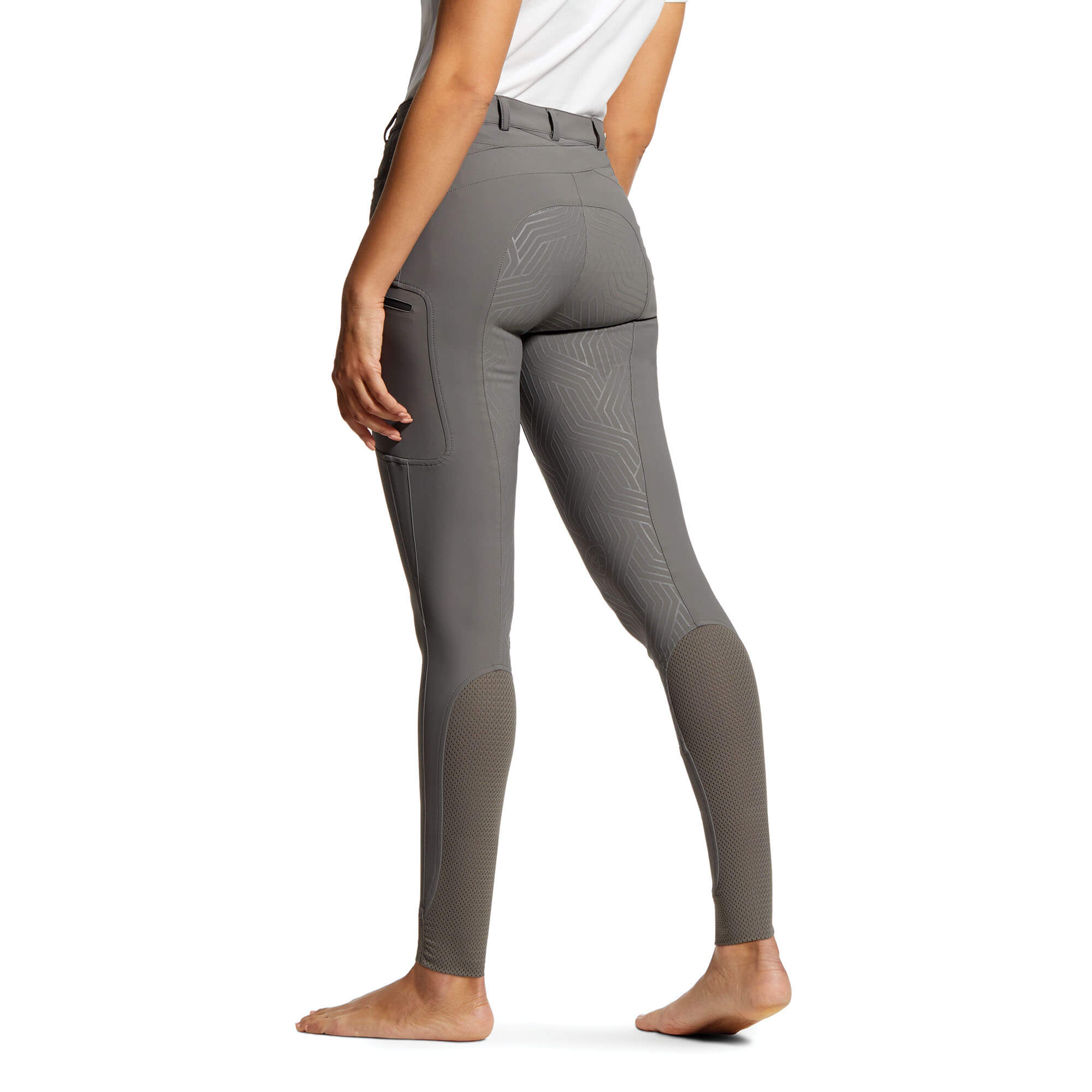 ARIAT Triton Grip Full Seat Breeches – Womens - Plum Grey