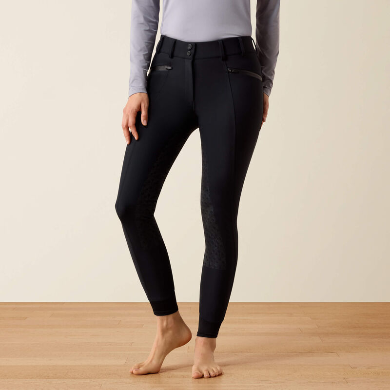Ariat Troika Waterproof Full Seat Breeches in Black, detail view 4