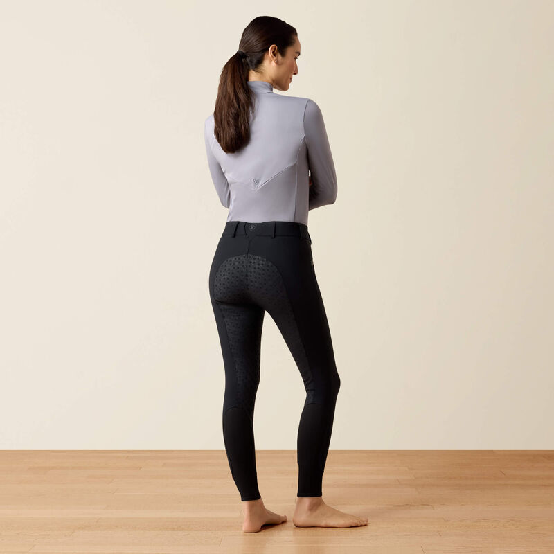 Ariat Troika Waterproof Full Seat Breeches in Black, back view