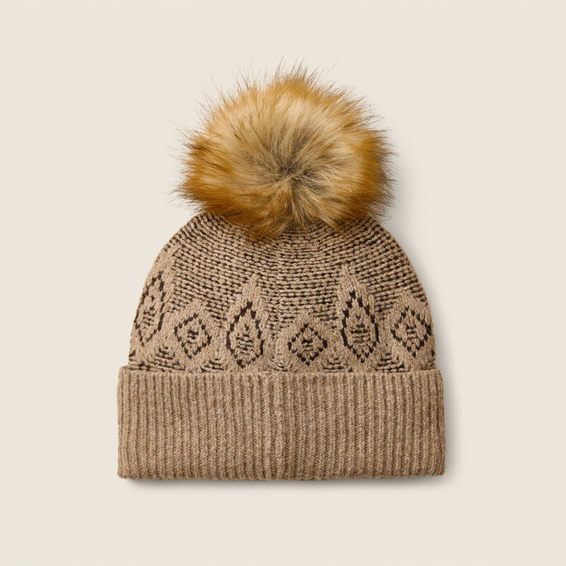 Ariat Willow Beanie in Earth Heather, back view