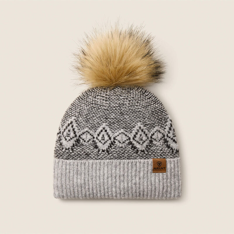 Ariat Willow Beanie in Grey Heather, front view