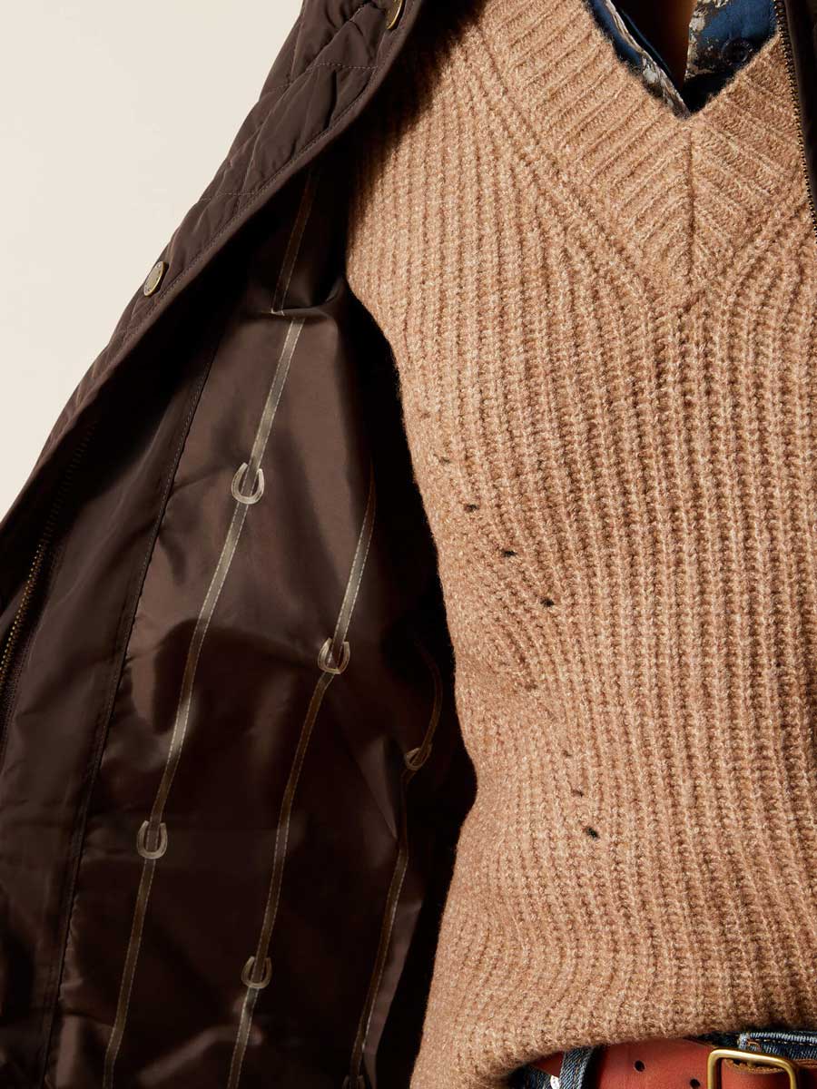 ARIAT Woodside Quilted Insulated Jacket - Womens - Coffee Bean