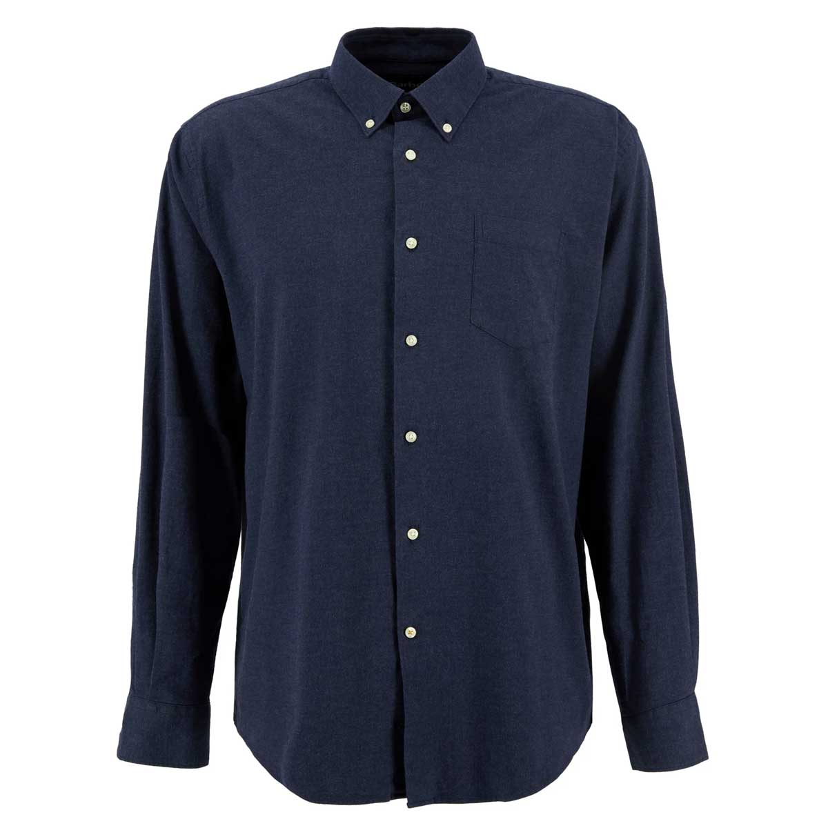 BARBOUR Aukside Regular Shirt - Mens - Navy Marl