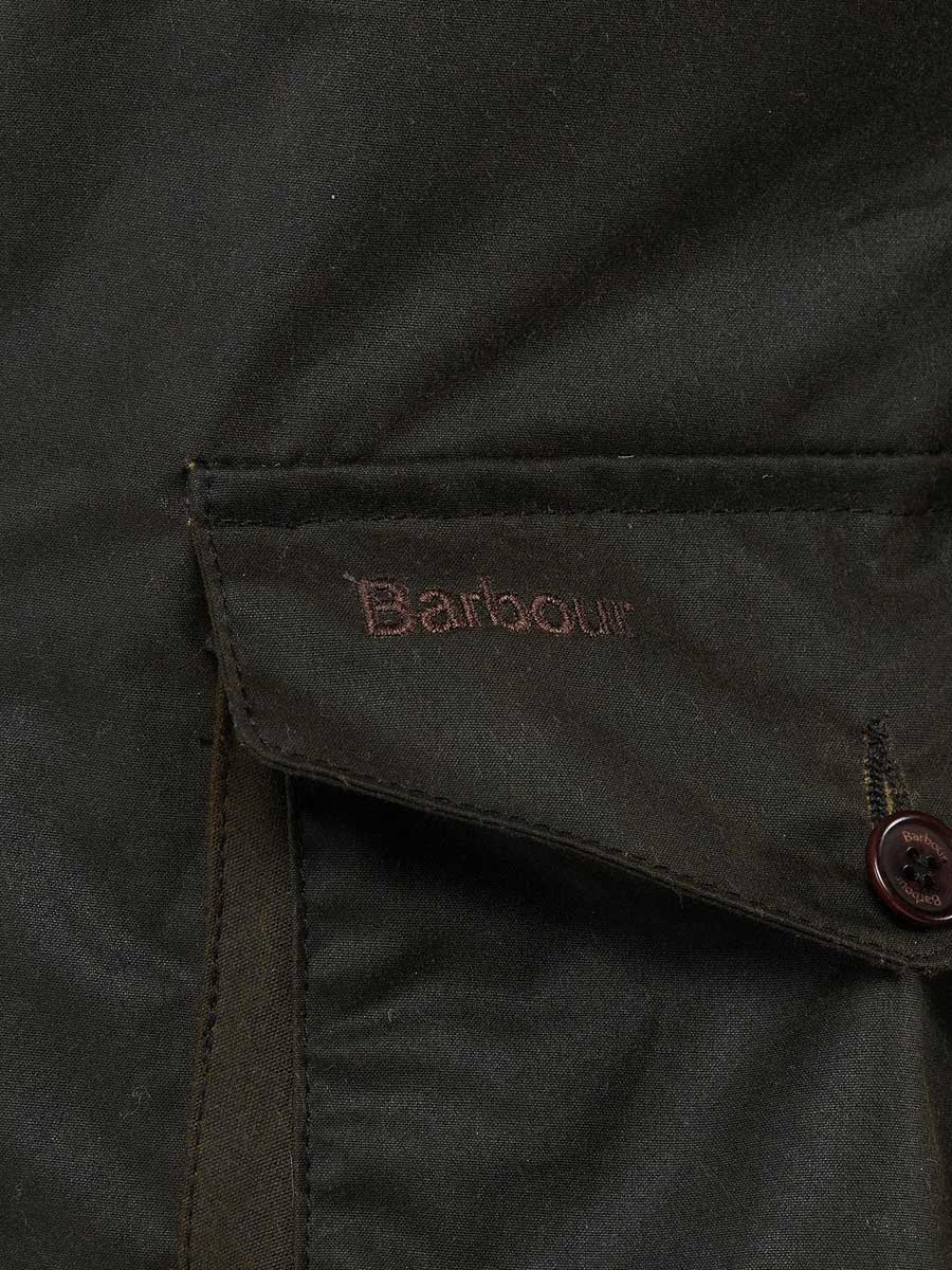 BARBOUR Beacon Sports Wax Jacket - Mens - Olive