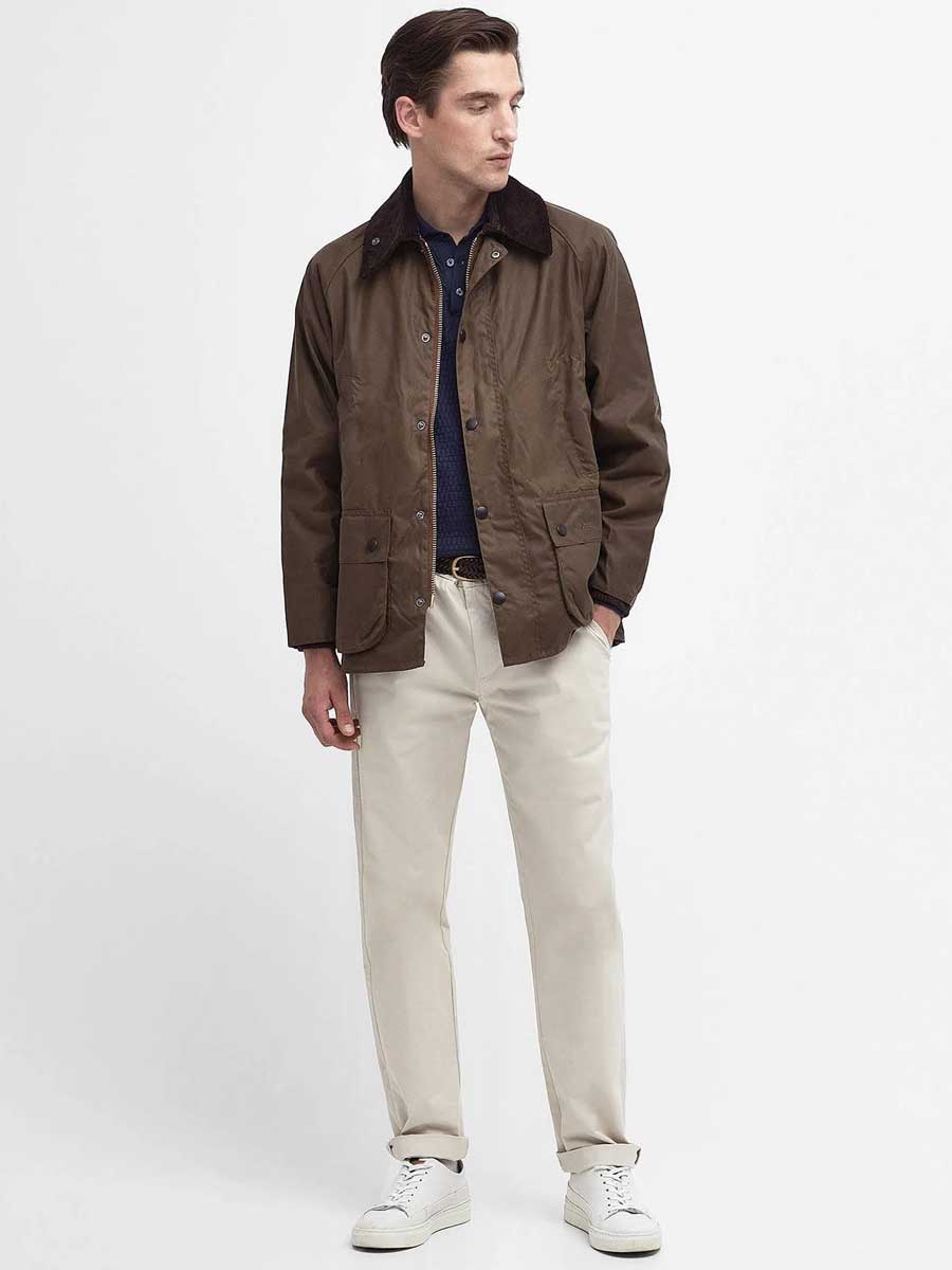 BARBOUR Bedale Wax Jacket - Mens - Bark