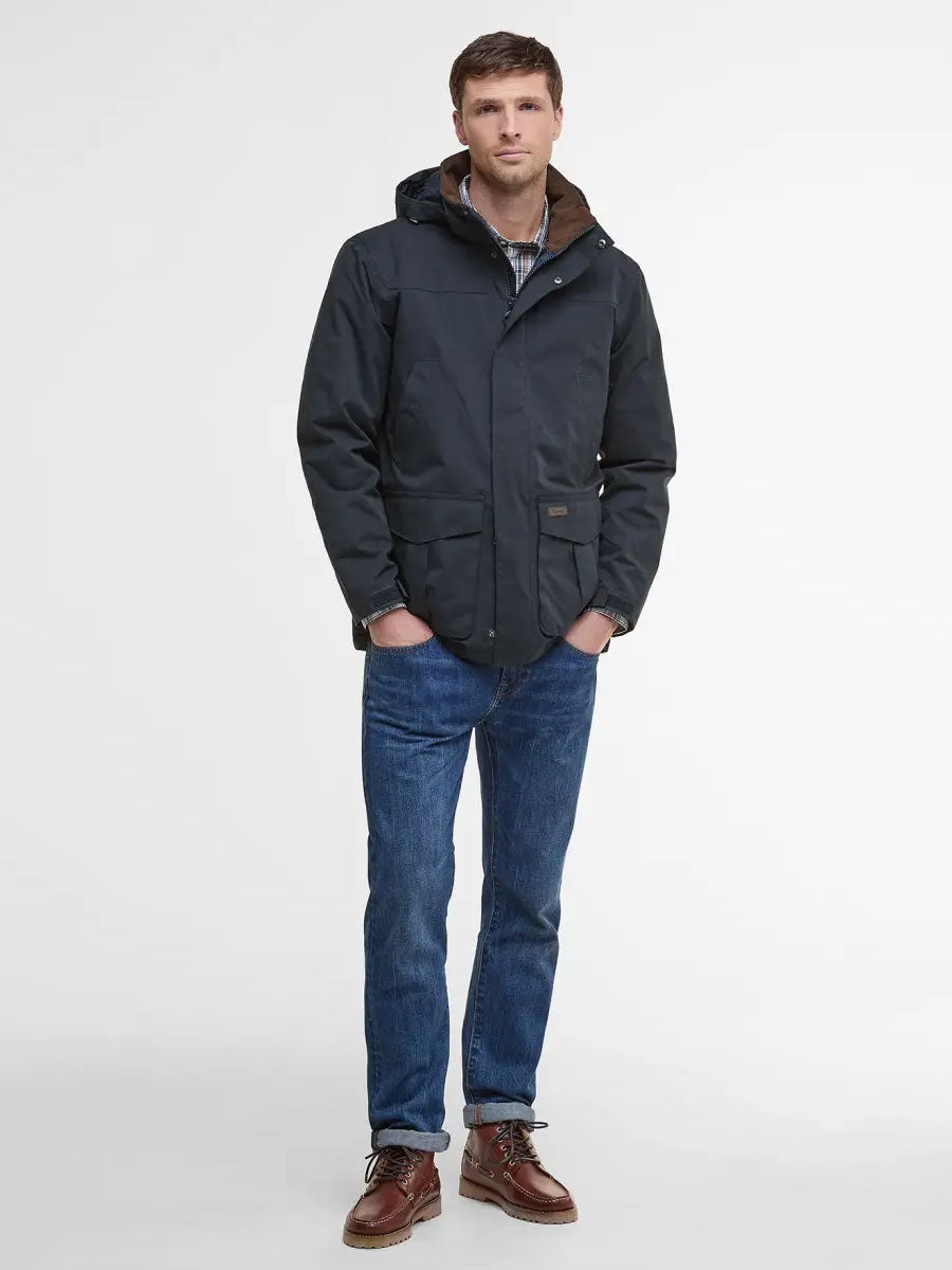 BARBOUR Brockstone Waterproof Jacket - Mens - Classic Navy