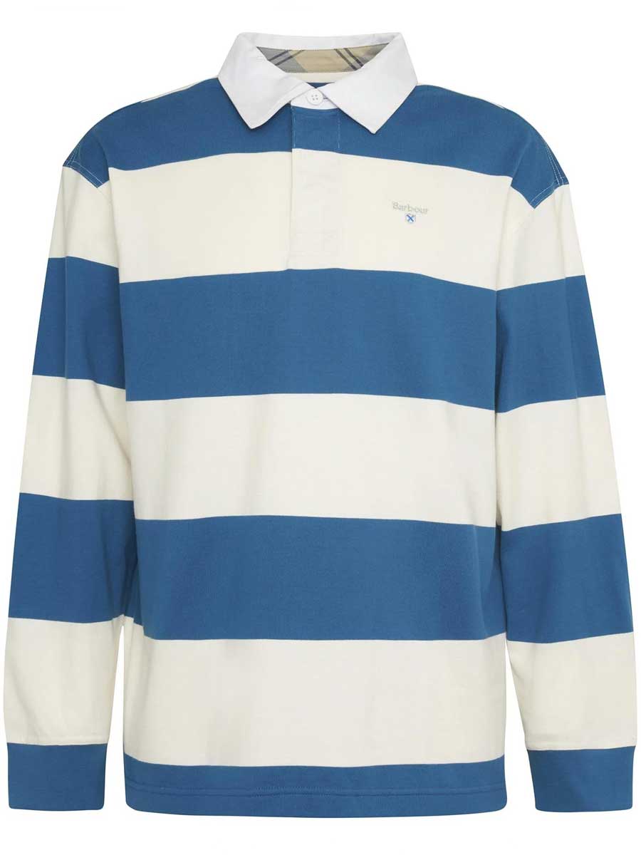 BARBOUR Broome Rugby Shirt - Mens - Midnight Blue