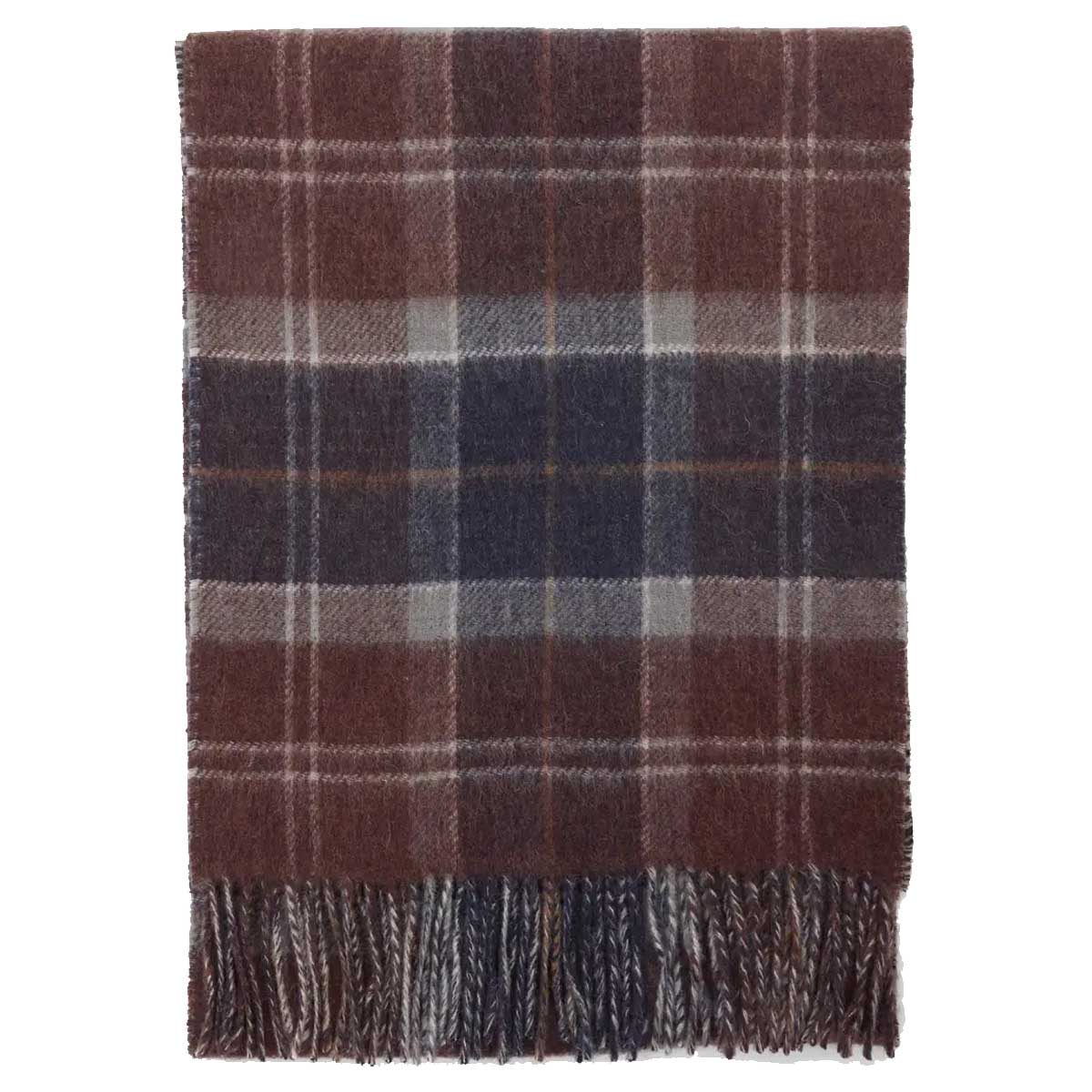 BARBOUR Dramside Reversible Lambswool Scarf - Midnight Oak Tartan
