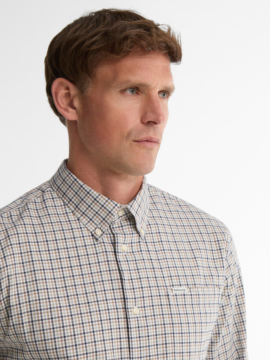 BARBOUR Farmtown Regular-Fit Long-Sleeved Shirt - Mens - Navy