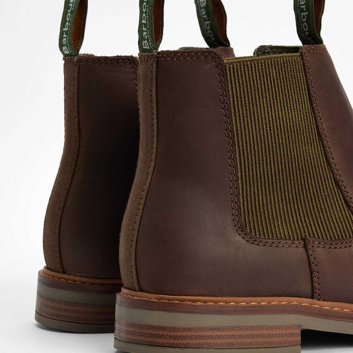 BARBOUR Farsley Chelsea Boots - Mens - Choco Brown