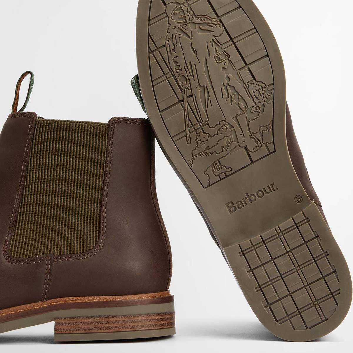 BARBOUR Farsley Chelsea Boots - Mens - Choco Brown