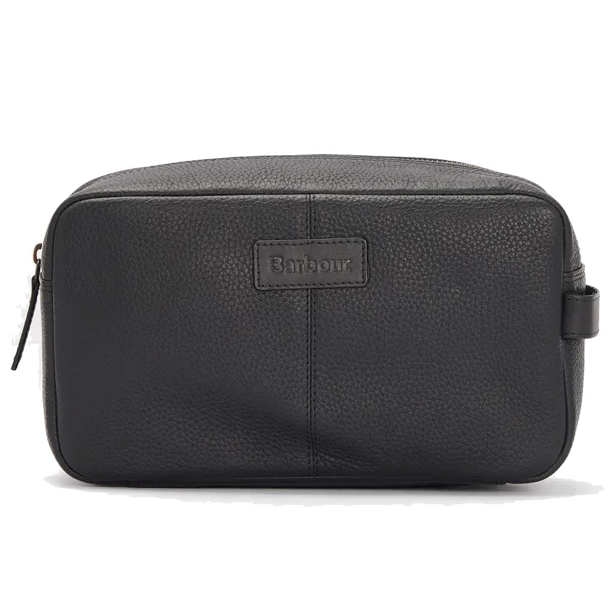 BARBOUR Highgate Leather Washbag - Black