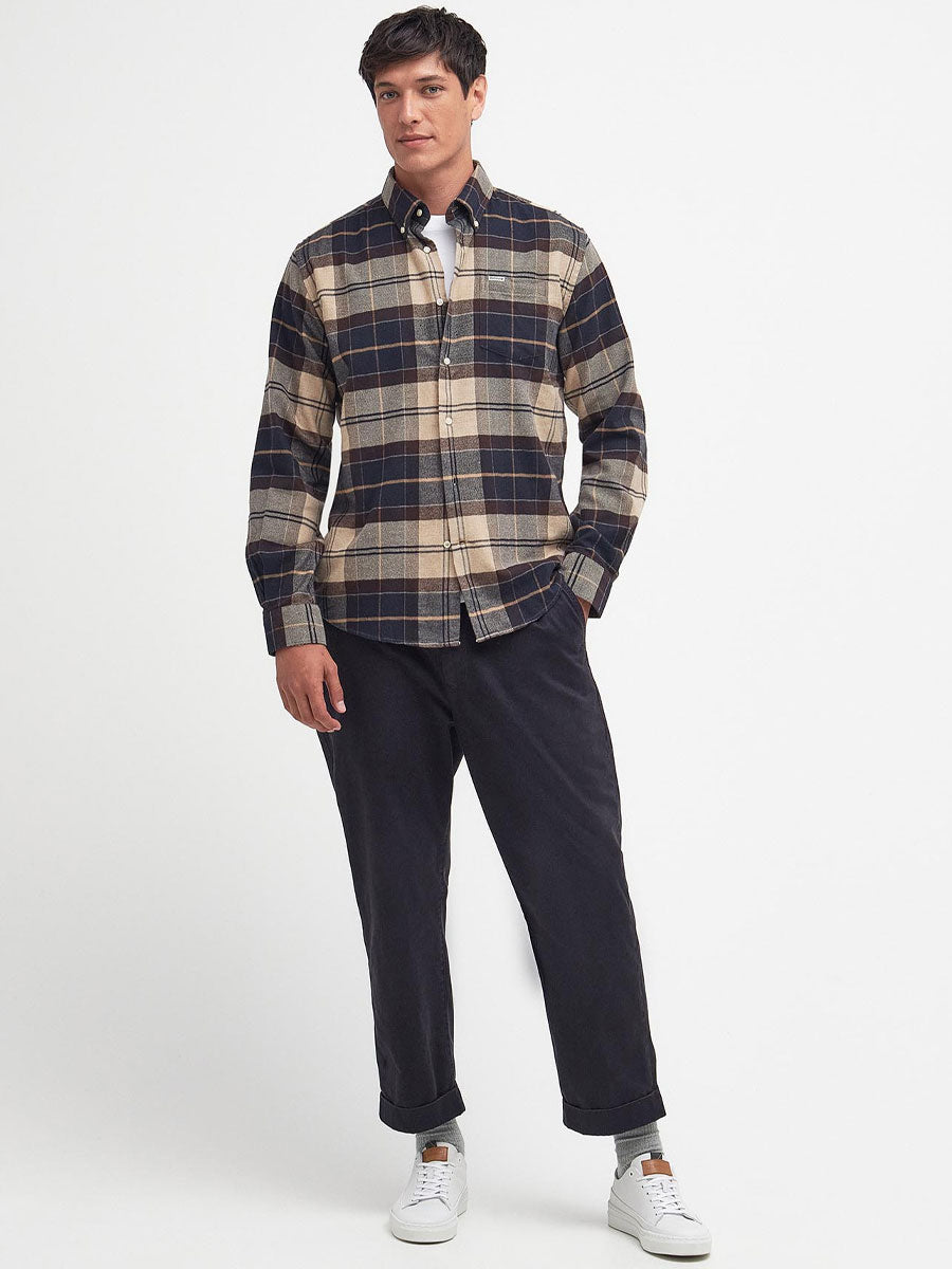 BARBOUR Hogside Checked Regular Long-Sleeved Shirt - Mens - Autumn Dress Tartan