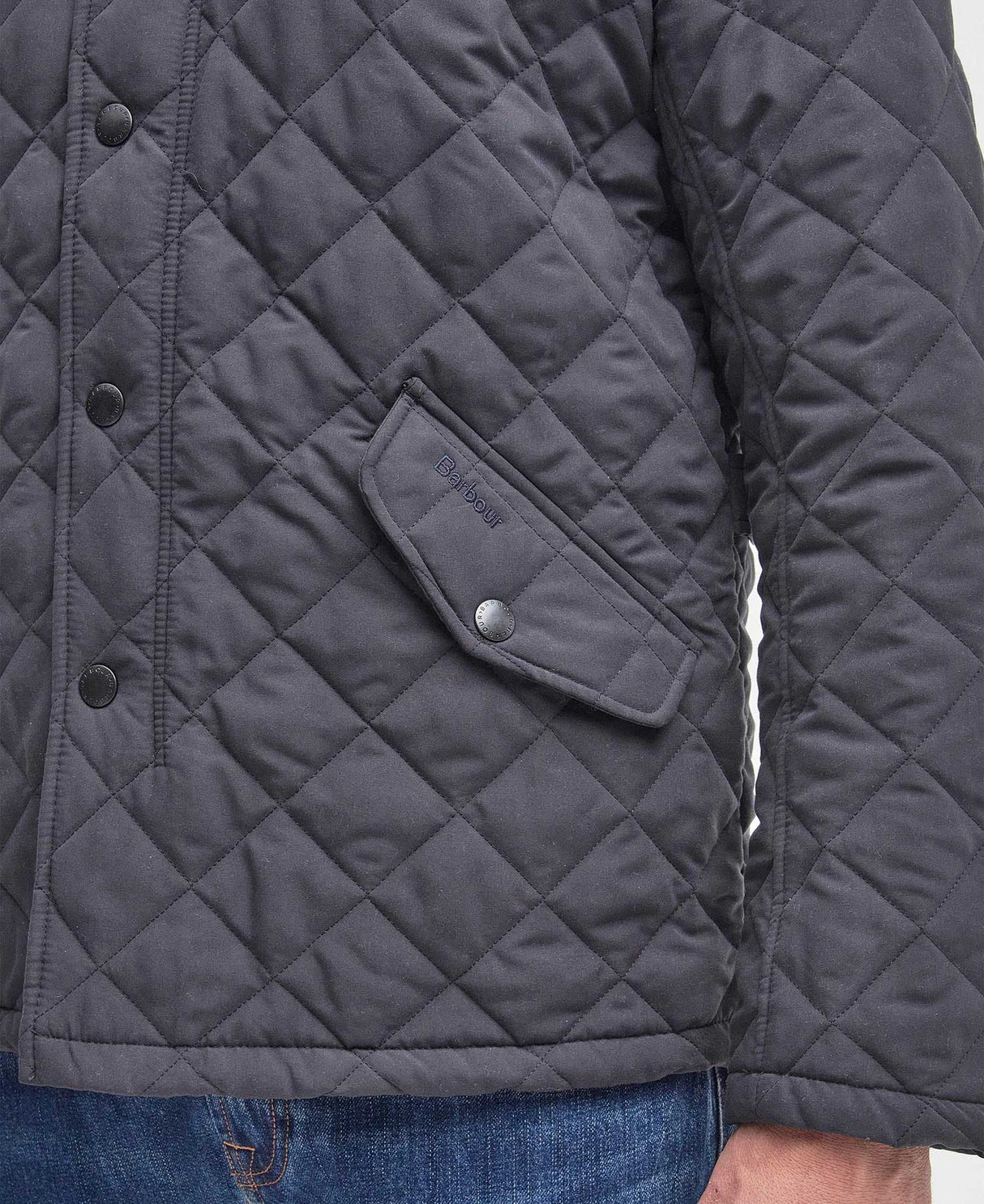 BARBOUR Shoveler Quilted Jacket - Mens - Navy