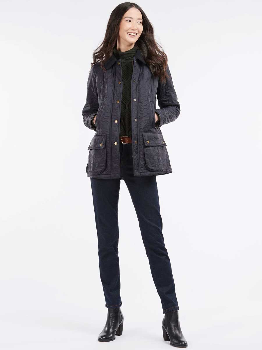 BARBOUR Ladies Beadnell Polarquilt Jacket - Ladies - Navy