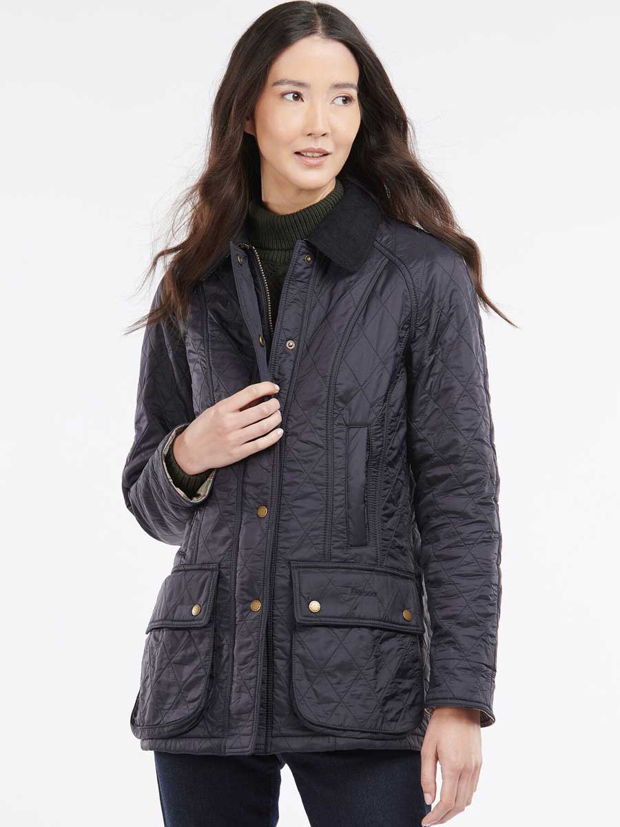 BARBOUR Ladies Beadnell Polarquilt Jacket - Ladies - Navy