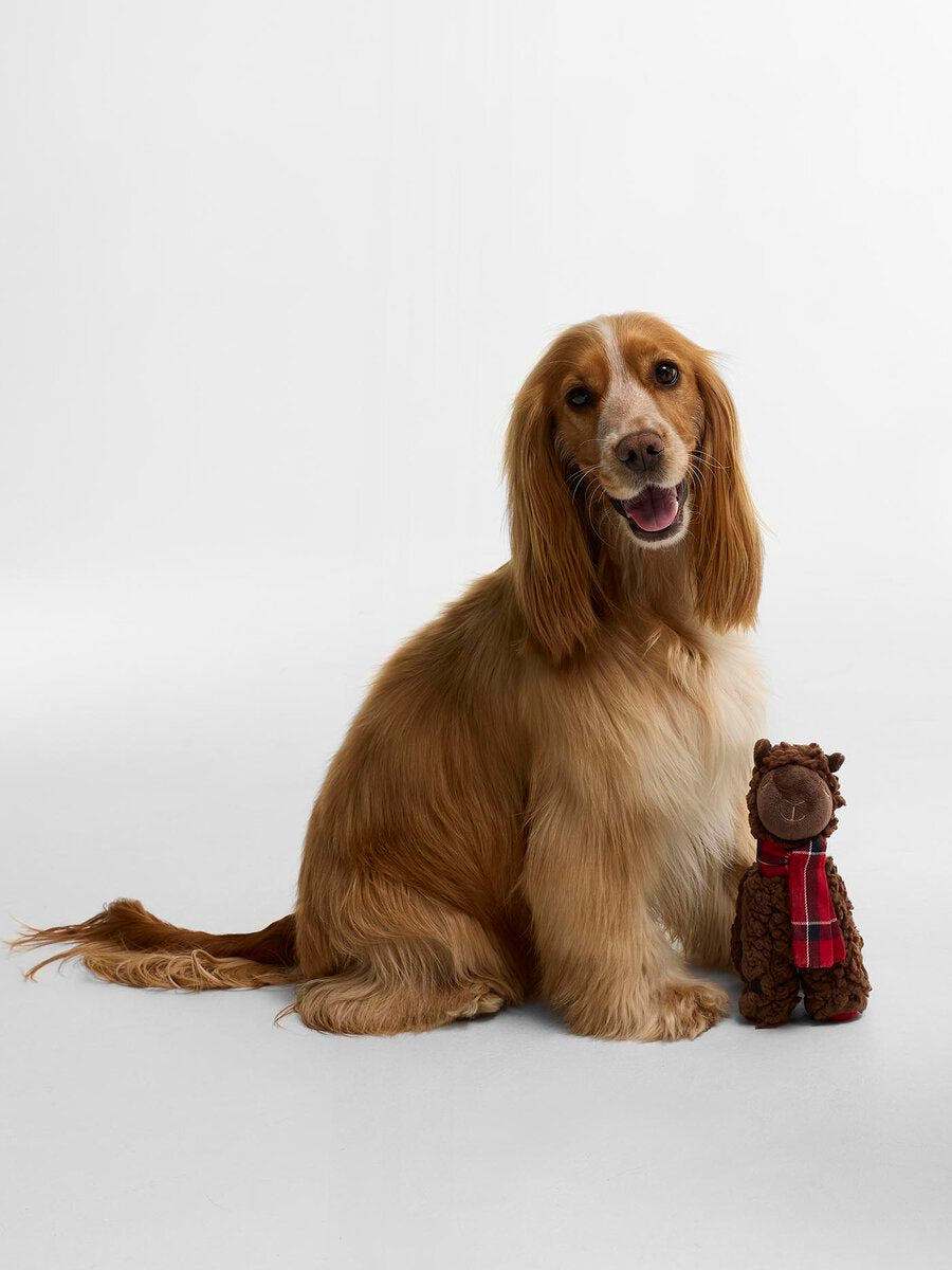 BARBOUR Llama Dog Toy - Brown