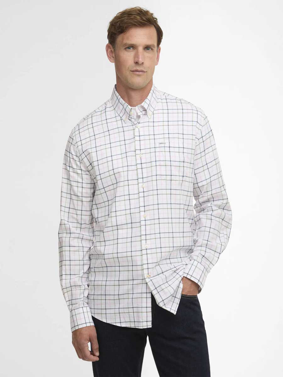 BARBOUR Caswell Tattersall Regular Long-Sleeved Shirt - Mens - Pink