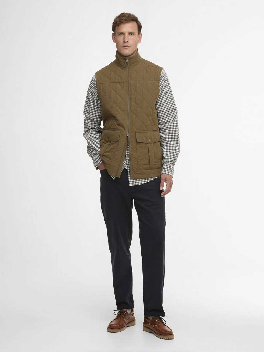 BARBOUR Men's Sander Quilted Gilet - Beech