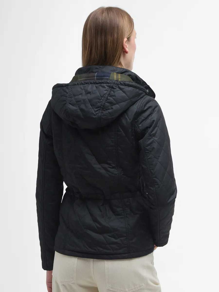 BARBOUR Millfire Hooded Quilted Jacket - Women's - Black
