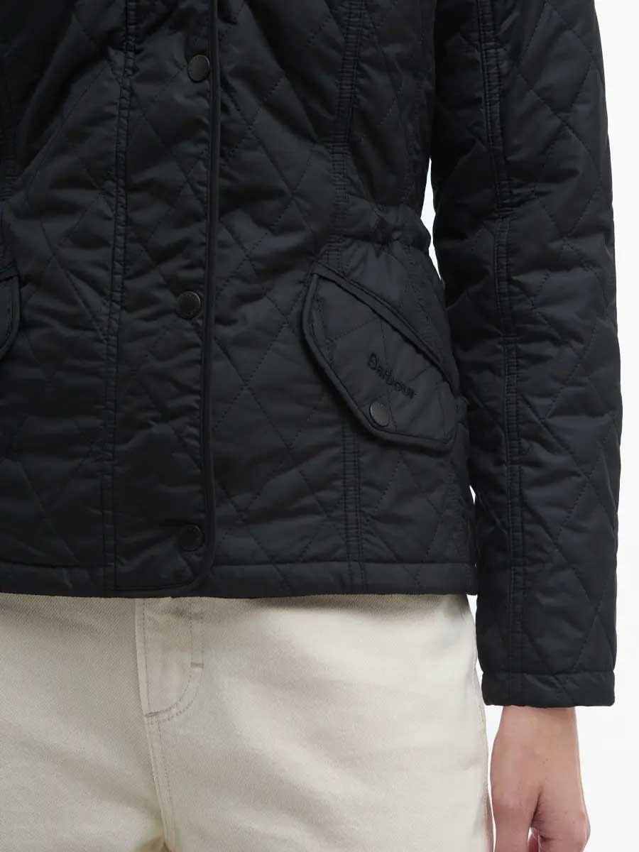 BARBOUR Millfire Hooded Quilted Jacket - Women's - Black