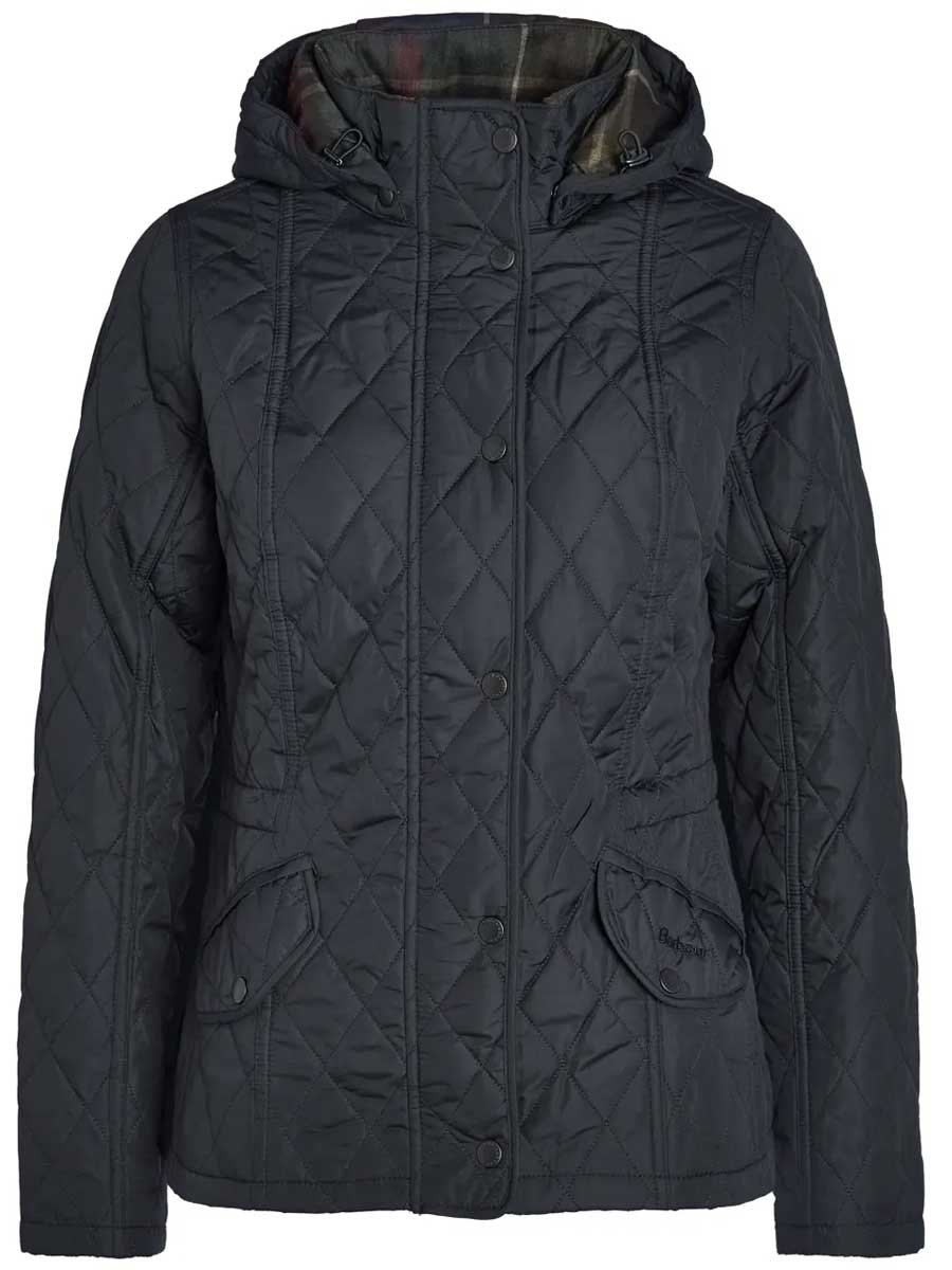 BARBOUR Millfire Hooded Quilted Jacket - Women's - Black