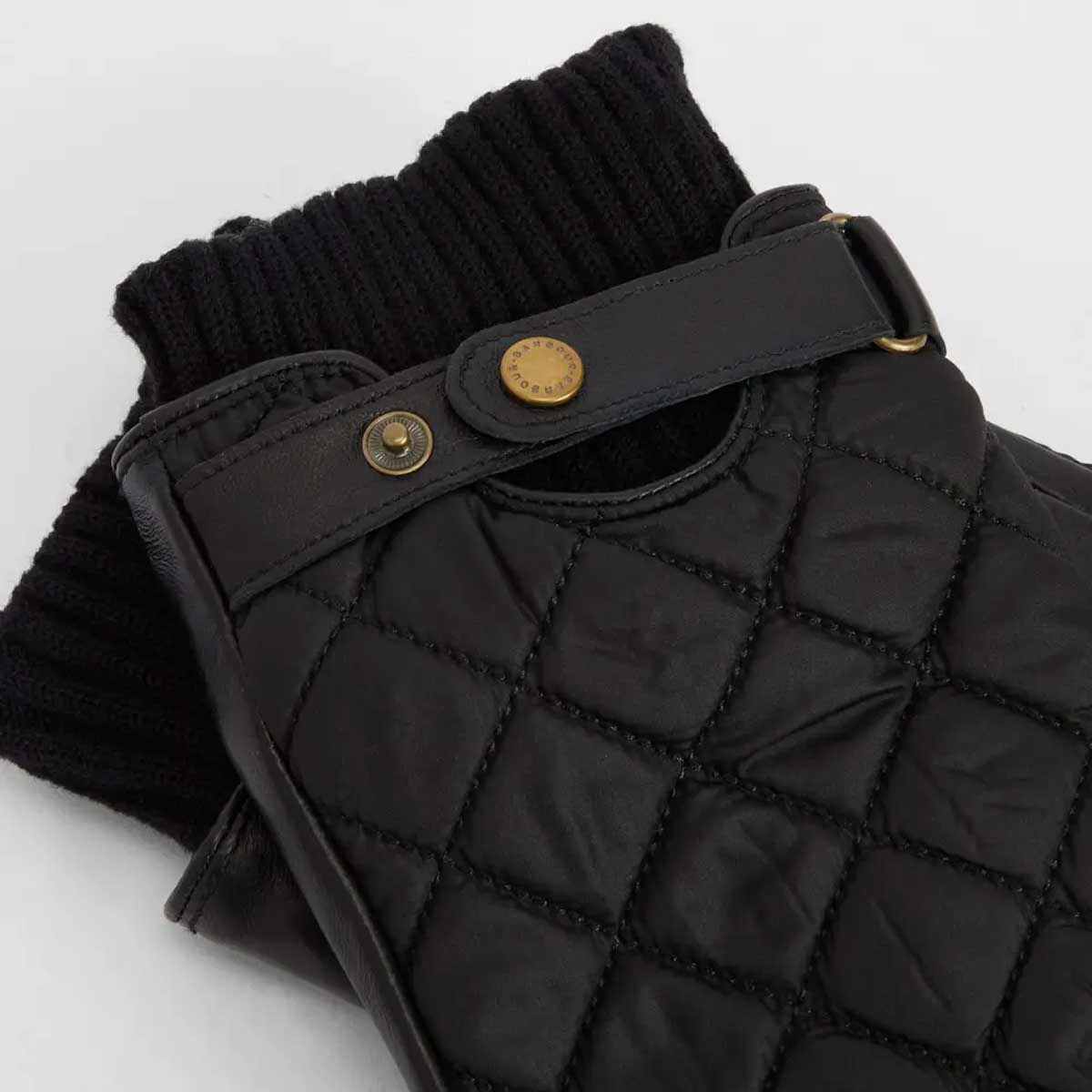 BARBOUR Singsby Quilted Waterproof Gloves - Black