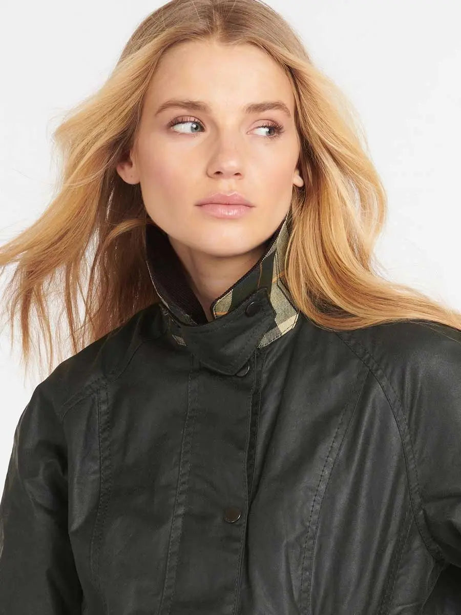 BARBOUR Beadnell Wax Jacket - Women's - Sage Barbour