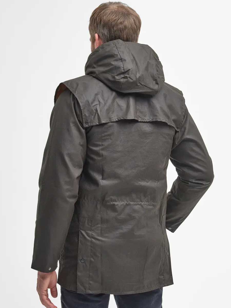 30% OFF BARBOUR Classic Durham Wax Jacket - Mens - Olive - Size: 44" & 52"