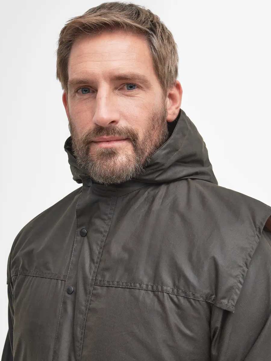 30% OFF BARBOUR Classic Durham Wax Jacket - Mens - Olive - Size: 44" & 52"