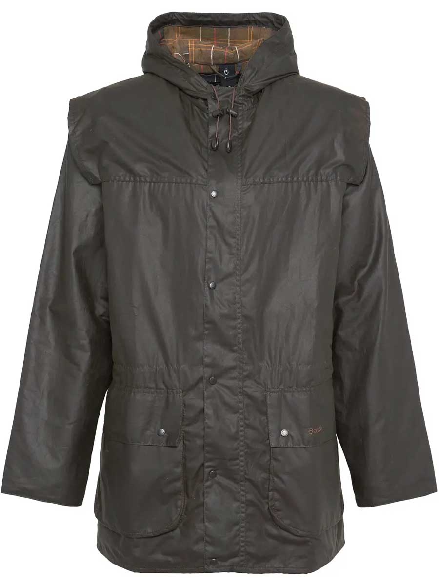 BARBOUR Classic Durham Wax Jacket - Mens - Olive