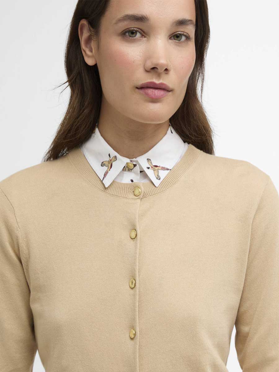 BARBOUR Wisteria Cardigan - Womens - Safari