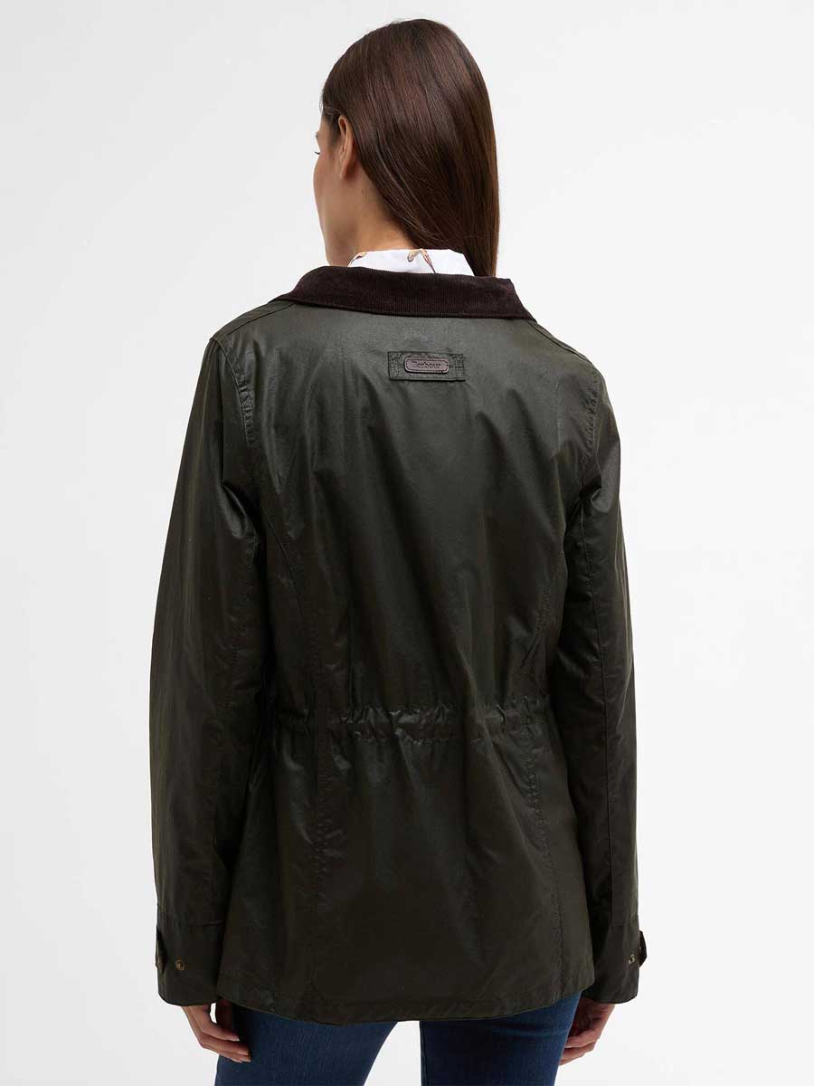 BARBOUR Women's Summer Sapper Waxed Jacket - Archive Olive / Ancient