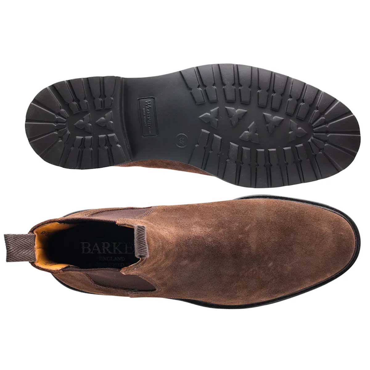 BARKER Camborne Xtra Lite Chelsea Boots - Mens - Brown Waxy Suede Barker Shoes