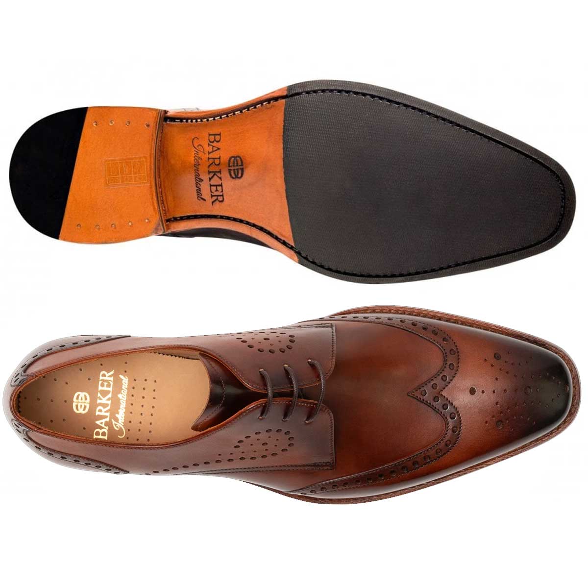 BARKER George Shoes - Mens - Brown Hand Patina