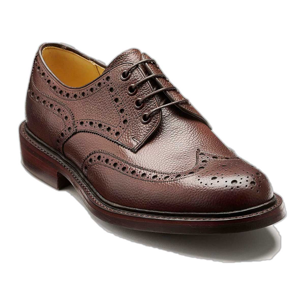 BARKER Kendall Shoes - Mens Brogues - Cherry Grain