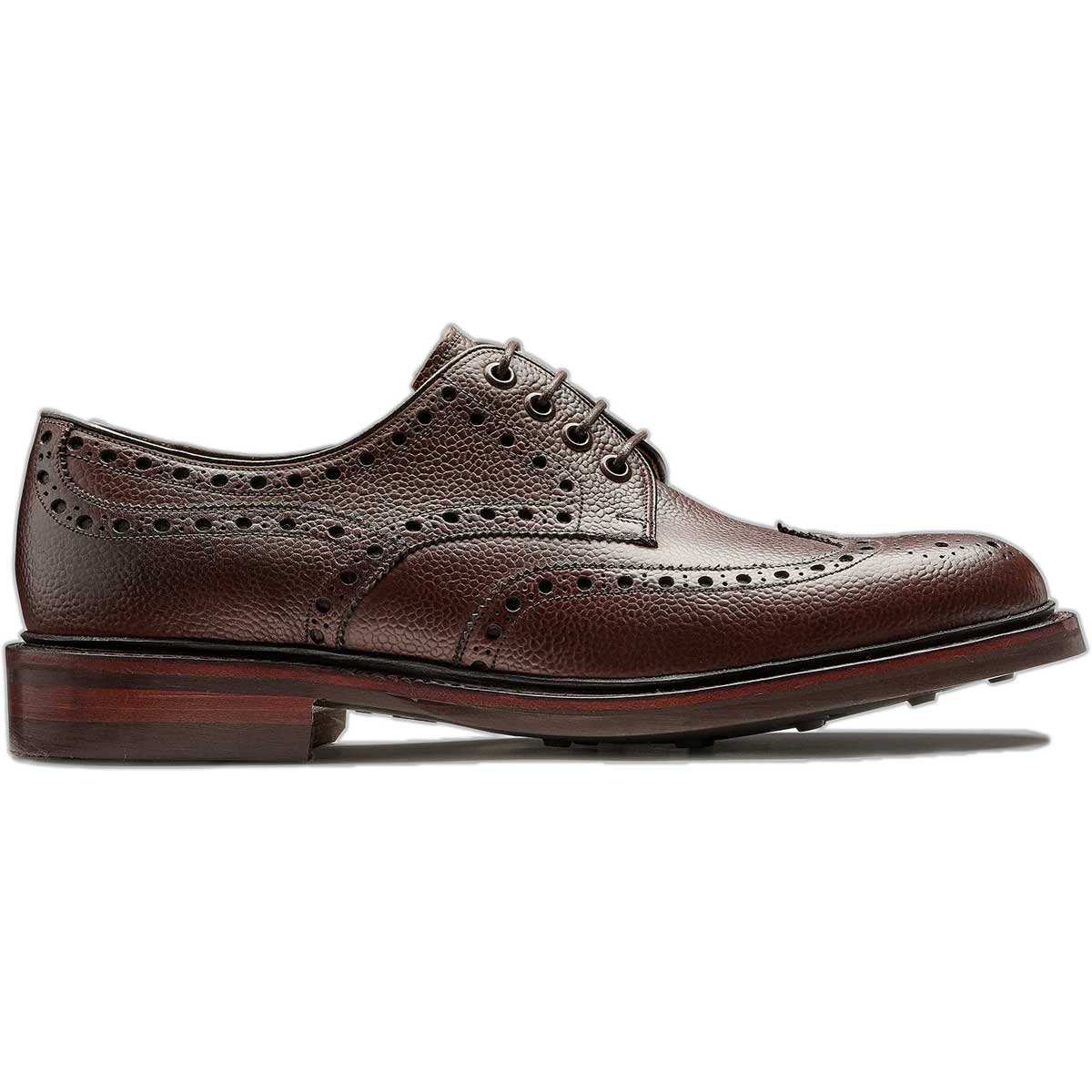 BARKER Kendall Shoes - Mens Brogues - Cherry Grain
