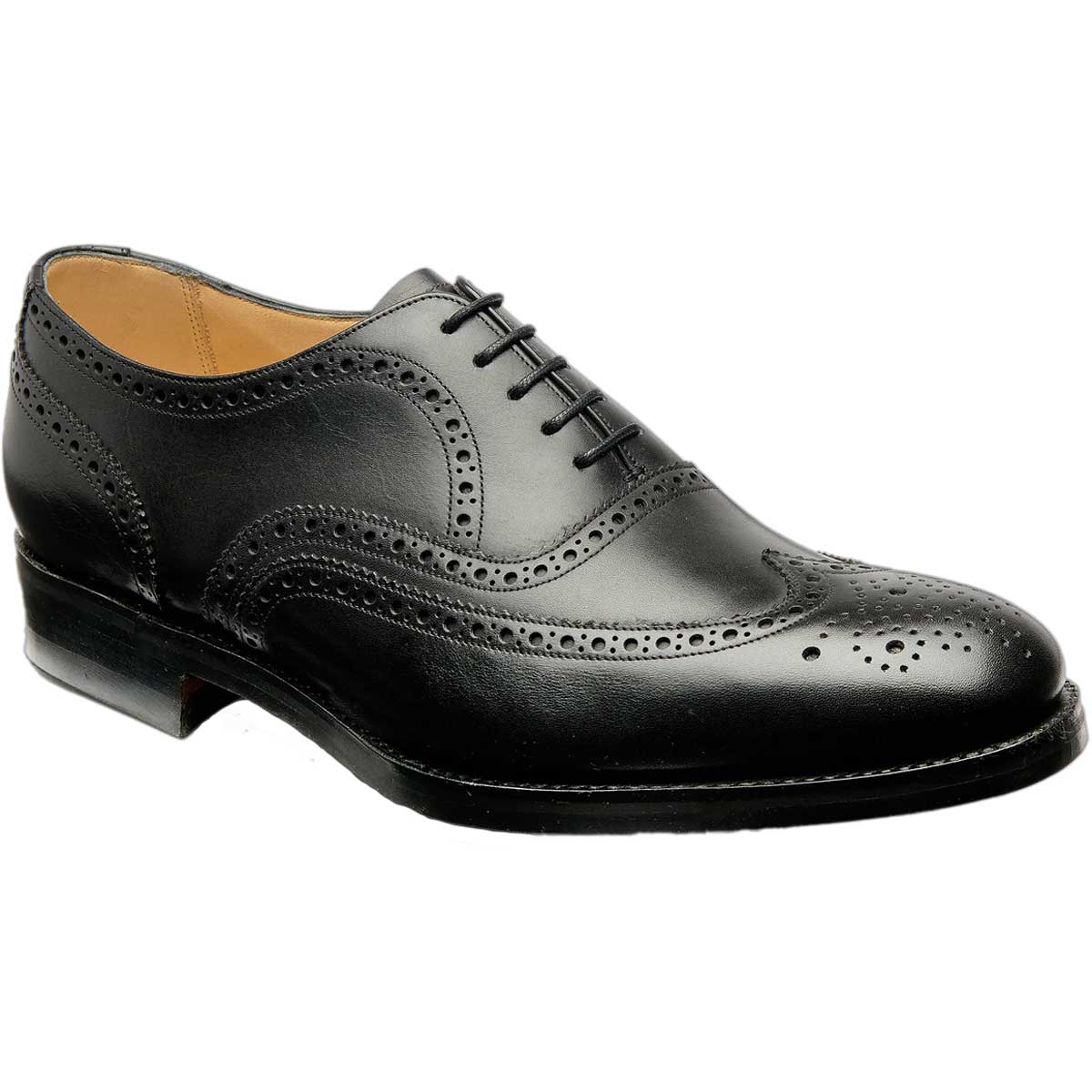 BARKER Malton II Shoes - Mens Brogue - Black Calf