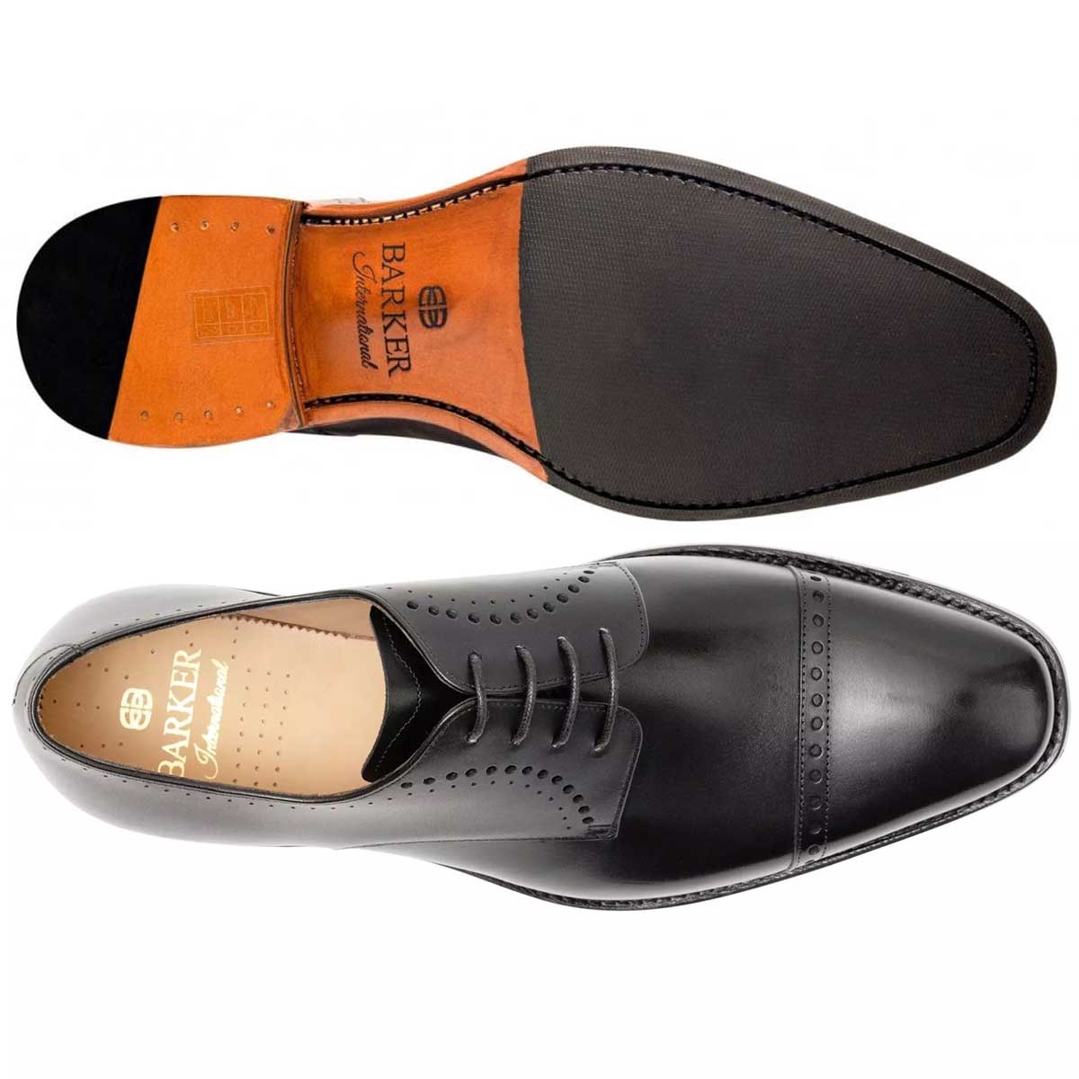 BARKER Noah Shoes - Mens - Black Calf