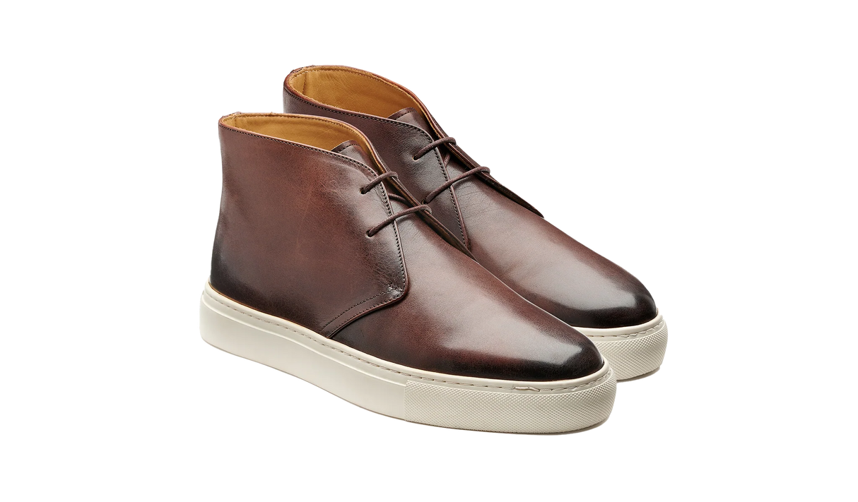 BARKER Orlando Chukka Boots - Mens - Mocha Calf