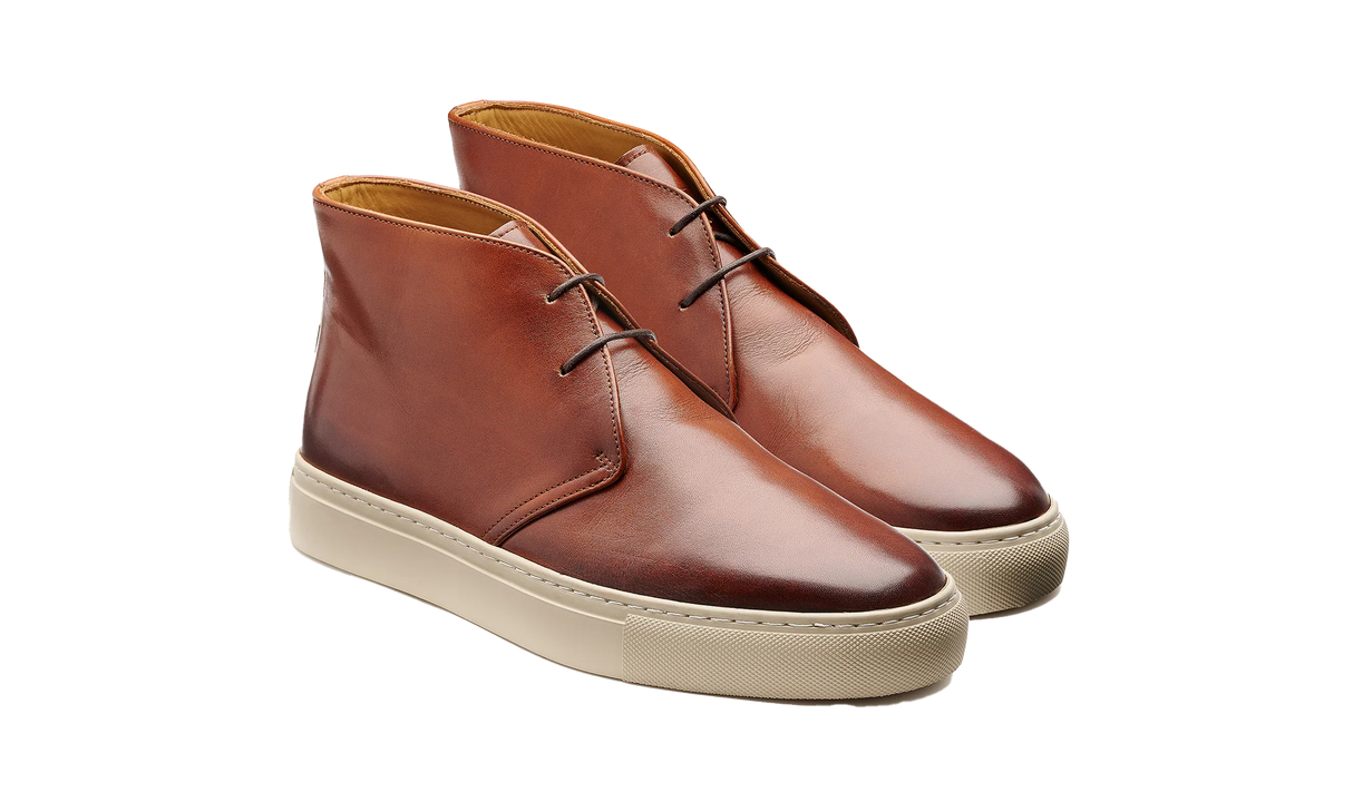 BARKER Orlando Chukka Boots - Mens - Tan Calf
