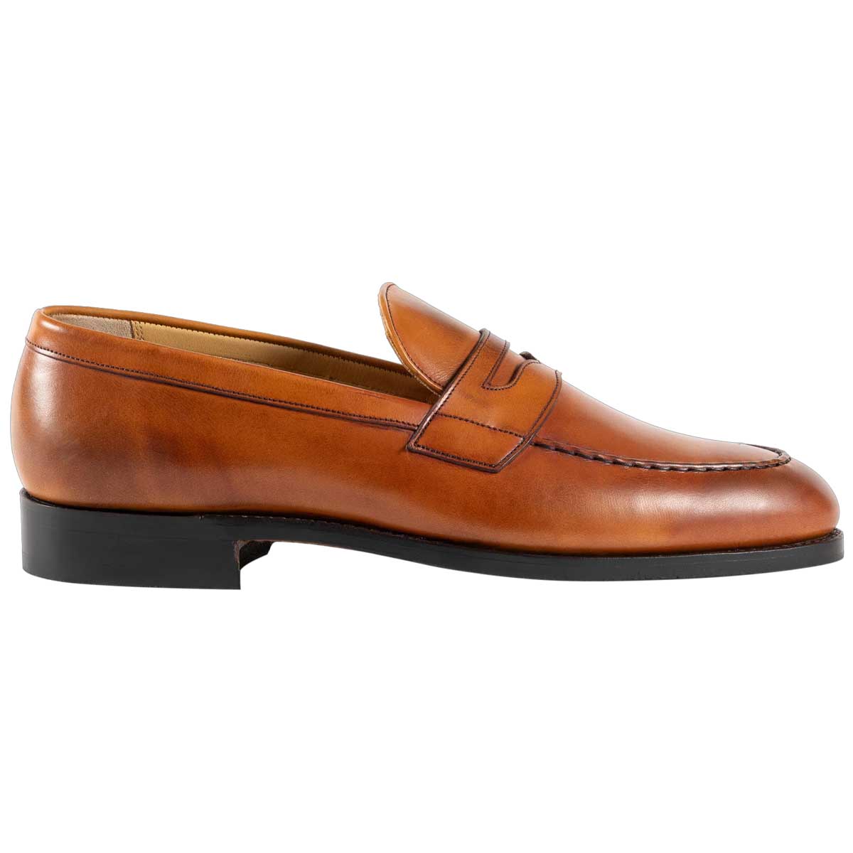 BARKER Shoes Braunton - Classic Leather Loafers - Antique Rosewood Calf