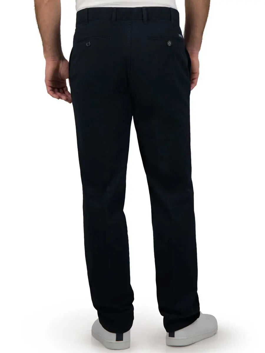 40% OFF BRUHL Montana Trousers - Four Seasons Chinos - Navy Bruhl