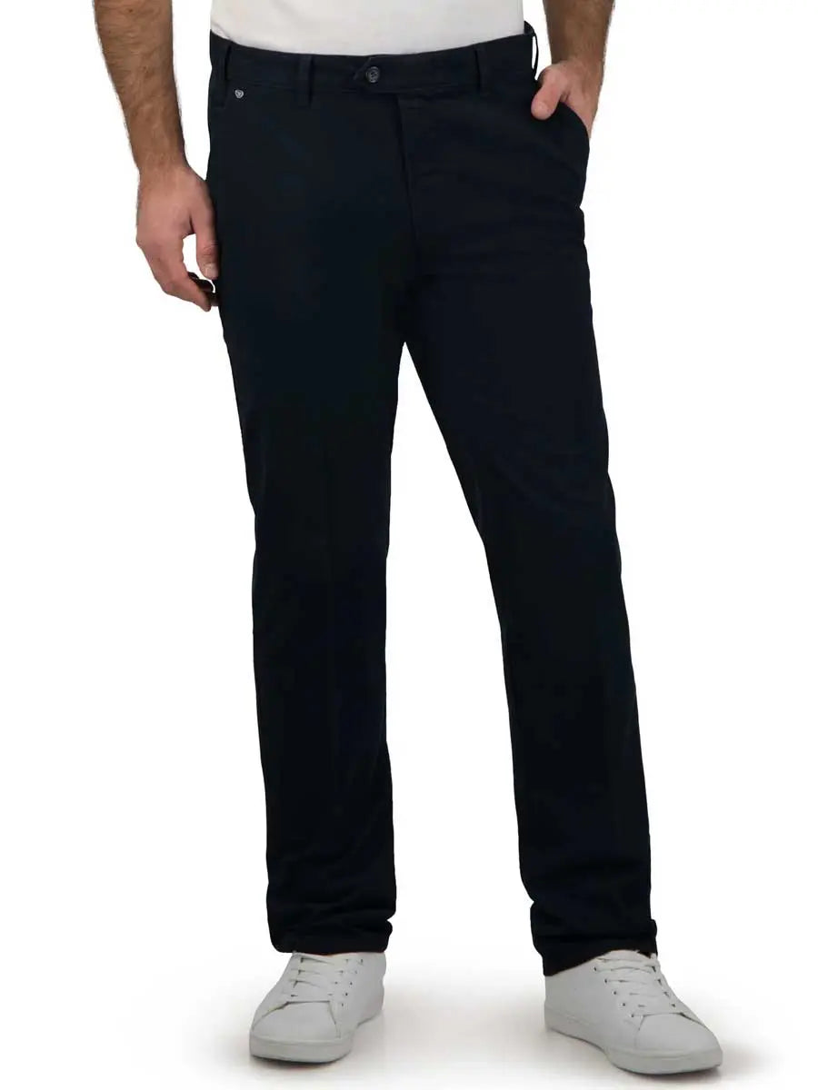 40% OFF BRUHL Montana Trousers - Four Seasons Chinos - Navy Bruhl