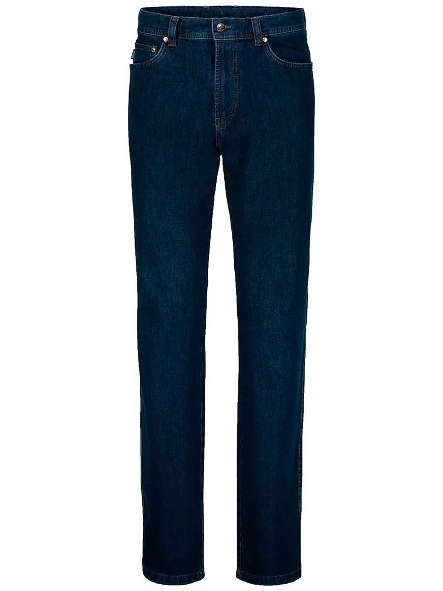 BRUHL Mens Genua III B Light Ring Denim Jeans - Dark Blue Bruhl